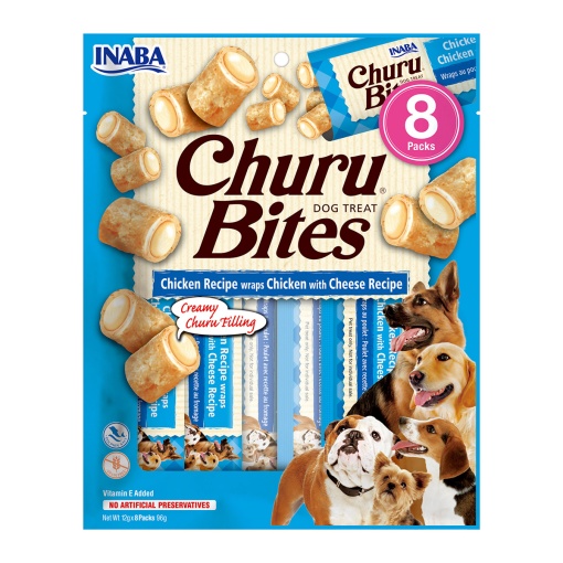 Churu Bites Recompense pentru Caini cu Pui si Branza