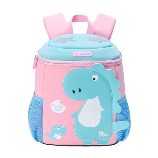 Ghiozdan Scoala impermeabil, capacitate mare, Baby Dyno Turcoaz 33 x 26 x 15