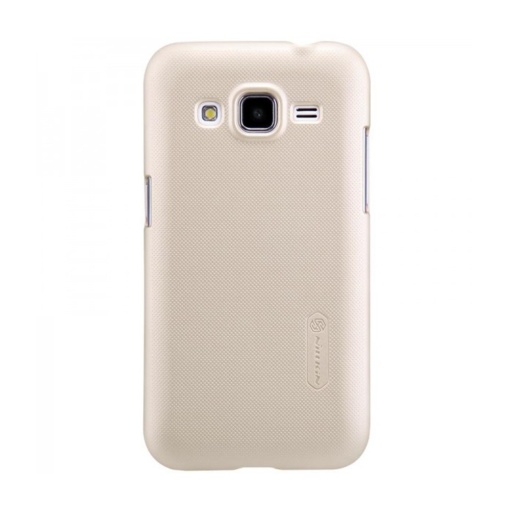 Husa Samsung Galaxy Core Prime Nillkin Frosted Shield Auriu + Folie de protectie