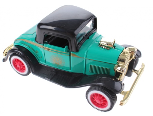 Macheta metalica 1920 Classic masina M, 12 cm, Turcoaz, Toi-Toys
