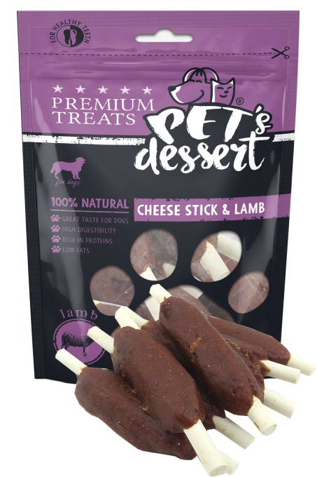 Pet s Desert Dog Cheese StickLamb 80g LSL-03