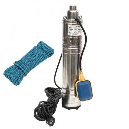 Pompa submersibila QGD 3.1 cu Plutitor, 1100 W, 120 m inaltime, 3 mc/h, 1" + Sufa