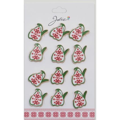 Set 12 Brose Martisor pentru Copii Ghiocel cu Motiv Traditional