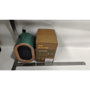 Aeroterma / Radiator Flippy PTC, 1200 W, 20x13x12 cm, termostat reglabil, 220/110 V, Verde - Img 2