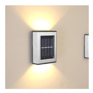 Aplica solara LED Flippy, ABS/Policarbonat, rezistenta la apa IP65, pentru trepte, borduri, terasa, 1.2V, 600mah, 10 x 7.5 x 3 cm, lumina alb calda, negru - Img 2