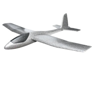 Avion Zburator, Flippy, Tip Planor, 83 cm Lungime, +3 Ani, din Polistiren, Aruncare 10 - 30 m, Gri - Img 2