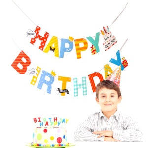 Banner Happy Birthday 100x200 cm, Flippy, Rola de Ata Inclusa, Tematica Aniversare, Multicolor - Img 3