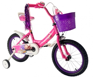 Bicicleta BRC copii 2-4 ani A1202 12" Roz - Img 1
