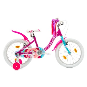 Bicicleta Copii DHS Unicorn - 18 Inch, Roz/Albastru - Img 1