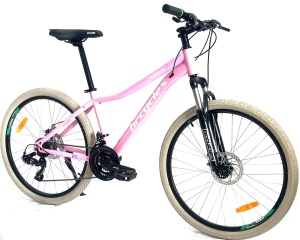 Bicicleta MTB 26″ BR Tsunami , cadru otel 15″ ,21 viteze, Shimano Roz - Img 1