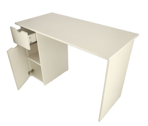 Birou Heide, alb, 115x55x76 cm - Img 4