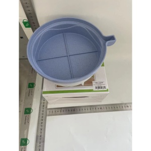 Bol Feliator pentru Salata, Flippy, Castron Multifunctional pentru Legume si Fructe, pentru Spalat si Taiat Legumele, cu Scurgere si Tocator, Ergonomic, Protectie pentru Maini, 21x18.5x11.5 cm, Mov - Img 2