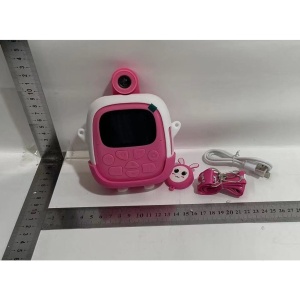 Camera Instantanee pentru Copii, Flippy, cu Functie de Printare, Cablu USB-C, Bluetooth, Compatibil iOS/Android, Camera Frontala + Selfie, Model Iepure, Snur Inclus, Roz - Img 6
