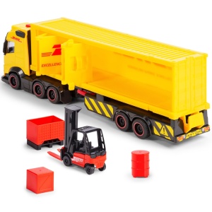 Camion Dickie Toys DHL Heavy Truck 35 cm cu lumini si sunete - Img 2