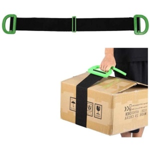 Chinga Tip Banda Elastica Pentru Transportul Obiectelor Grele, Flippy, Lungime Maxima 1.7 m, Greutate de Sustinere 100 kg, Negru/Verde - Img 2