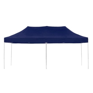 Cort Pavilion 3x6m Albastru Pliabil Cadru Metal pentru Curte, Gradina, Evenimente - Img 2