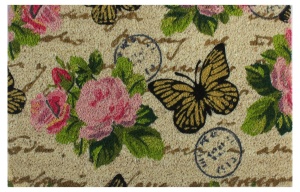 Covoras intrare Flower Power design Fluturi, 40x60 cm - Img 1