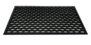 Covoras intrare Tris, negru, 40x70 cm - Img 3