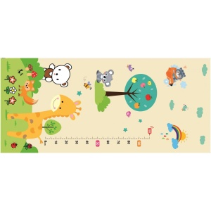 Covoras pentru Copii, Flippy, cu 2 Fete, Model ZOO/Ursulet, din XPE+PE, Impermeabil, Antiderapant, Protectie Termica, +3 Luni, Pliabil, 180 x 200 x 1.5 cm, Multicolor - Img 2