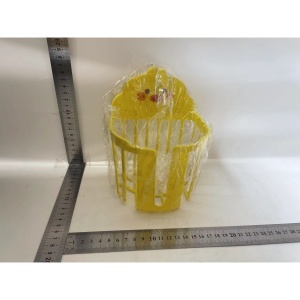 Cutie de Depozitare pentru Prosoape, Flippy, din Plastic, Montare pe Perete, Model Ratusca, 17.5x13.5x12 cm, Galben - Img 2