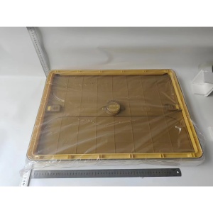 Cutie de depozitare pliabila, Flippy, Cu capac, 85 L, Plastic, 60x42x34 cm, Portocaliu - Img 8