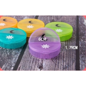 Cutie Depozitare Medicamente, Flippy, 7 Zile, 14 Compartimente, Cutie Suport, Recipiente Detasabile, Portabila, Recipiente Colorate, Suport Negru, 17.5x11x9.5 cm - Img 4