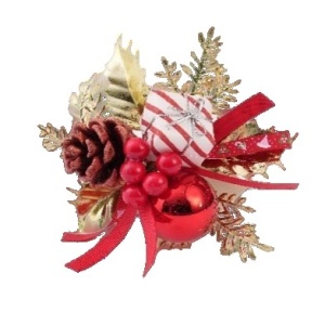 Decoratiune de Craciun, Flippy, 15 x 23 cm, Model Buchetel 2, Multicolor - Img 1