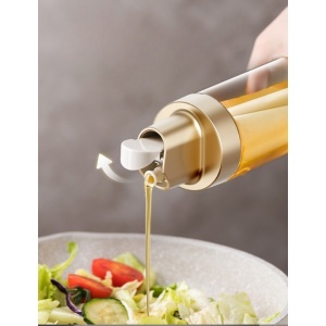 Dispenser pentru Ulei, Flippy, Deschidere si Inchidere Automata a Rezervorul, cu Inductie Gravitationala, 500 ml, 26.1x6.2x6.2cm, Gri - Img 4