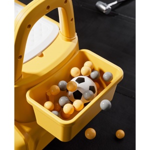 Excavator Manual pentru copii, Flippy, 3 ani, Sport, Claxon, Cutie Depozitare, Lumini, Scaun, 62x26x47 cm, Galben - Img 5