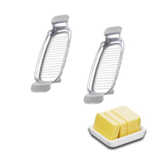 Feliator de Alimente, Flippy, pentru Branza, Unt, Oua, din Aluminiu, 19.5 x 6.5 x 2 cm, Argintiu - Img 7