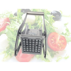 Feliator manual Flippy, pentru cartofi pai si legume, din inox, cu 2 dimensiuni de feliere, 25.5 x 11.7 cm, argintiu - Img 8