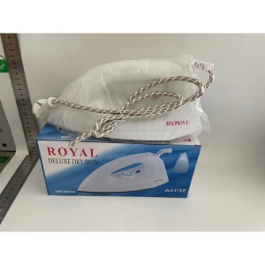 Fier de Calcat Royal, Flippy, 1200W, cu Abur, Talpa Ceramica, Rezervor, Functie Anti Calcar si Auto Curatare, 24.5x10.5x11.7 cm, Alb - Img 2