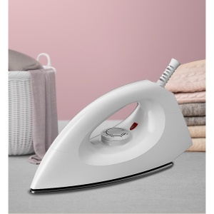 Fier de Calcat Royal, Flippy, 1200W, cu Abur, Talpa Ceramica, Rezervor, Functie Anti Calcar si Auto Curatare, 24.5x10.5x11.7 cm, Alb - Img 8