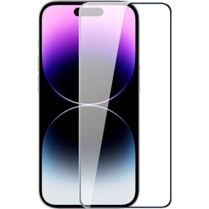 Folie de Protectie cu Instalare Rapida, Flippy, pentru Apple iPhone 15 Pro, Tempered Glass Easy Tool, Full Cover, Protectie Difuzor, HD, Margini Negre, Transparent - Img 6