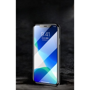 Folie de Protectie, Flippy, pentru iPhone 15 Pro Max, Tempered Glass 2.5D, Full Cover, HD, 9H, Transparent - Img 2