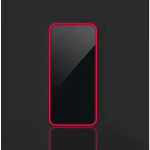 Folie de Sticla Securizata pentru Apple iPhone 15, Flippy, Luminous, Margine Fosforescenta Neon din Silicon, Mat, Anti-Amprenta, Protectie Completa, 9H, Roz - Img 2