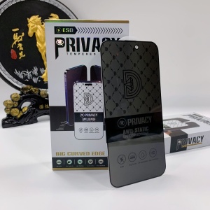 Folie de Sticla Securizata pentru Apple iPhone 15 Pro Max, Flippy, Privacy Diamond, Vizibilitate HD, Protectie Completa 9D, Anti-Static ESD, Protectie Confidentialitate, Negru - Img 2