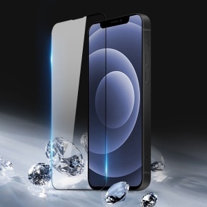 Folie Sticla securizata electrostatica Flippy pentru iPhone 12 Pro Max, Sticla ESD, Top Glass, Anti-static, Negru - Img 5