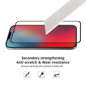Folie Sticla securizata Flippy® compatibila cu iPhone SE 2020 / SE 2022 Full Glue Negru - Img 4