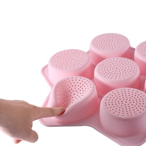 Forme de Silicon pentru Copt, Flippy, 7 Forme Rotiunde, pentru Burgeri si Prajituri, 38.5 x 4 cm, Roz - Img 4