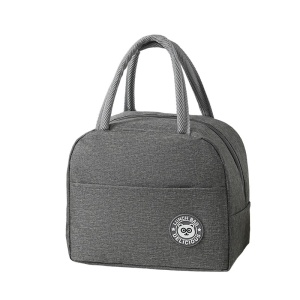 Geanta Termica pentru Pranz, Flippy, Multifunctionala, Compartimentata, Impermeabila, cu Manere, Buzunar Exterior, 22x14x19 cm, Gri