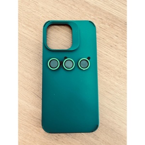 Husa Apple iPhone 15 Pro, Flippy, din Silicon Lichid, Interior din Microfibra, Lentile Fosforescente de Protectie Camera, Anti Amprenta, Rezistenta la Socuri, Verde - Img 9