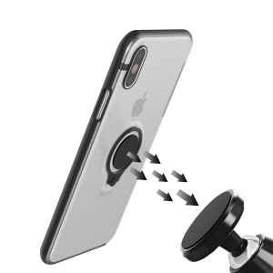Husa Apple iPhone 6 Armor Ring cu inel magnetic Transparent - Img 3