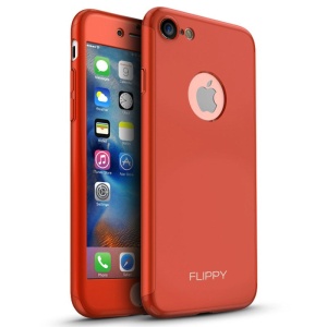 Husa Apple iPhone 8 Full Cover 360 Rosu + Folie Cadou - Img 6