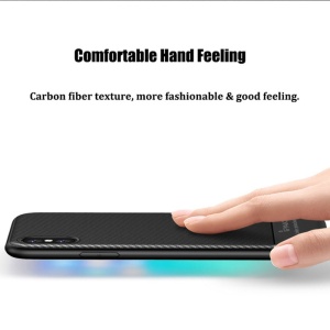 Husa Apple iPhone X IPAKY Carbon Fiber Negru - Img 2