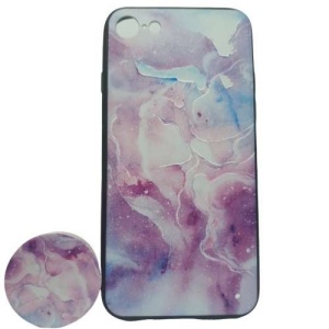 Husa Apple iPhone X/XS Multicolor Model Galaxie + Popsocket inclus - Img 2