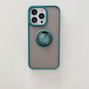 Husa de protectie Flippy compatibila cu Apple iPhone 13 Pro Max,Defender cu prindere inel,Verde - Img 3