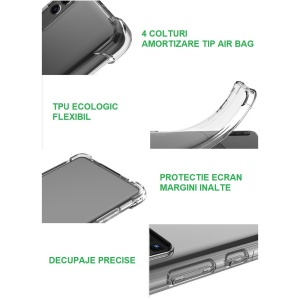 Husa de Protectie, Flippy, Compatibila cu Honor 90, TPU Antisoc, Protectie Colturi, 1.5 mm Transparent - Img 5