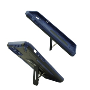 Husa de protectie Flippy pentru Apple iPhone 12 Mini Defender Model 4 cu suport, Albastru inchis - Img 6