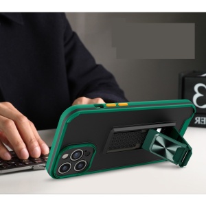 Husa de protectie Flippy pentru Apple iPhone 13 Mini Defender Sergeant Brave cu suport, Verde Inchis - Img 3